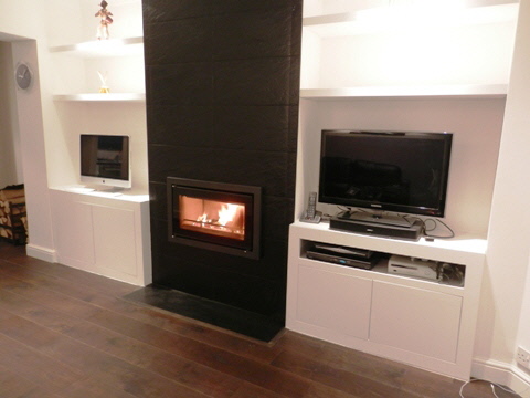 custom oak cabinets