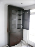dark-stained oak wardrobes