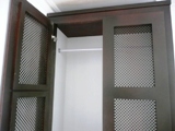 dark-stained oak wardrobes